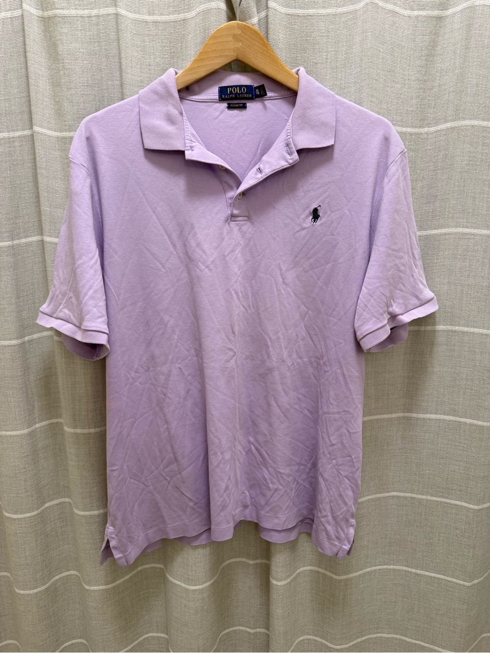 Ralph Lauren Lavender Short-Sleeve Polo Shirt
